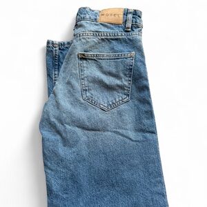 Motel Rocks Classic Blue Straight Jeans